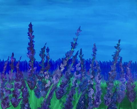 Lavender Field paintandcocktails