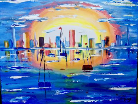 Sail With Me paint night by paint and cocktails