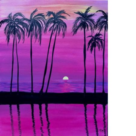 Miami Nights Paint Night By Paint & Cocktails