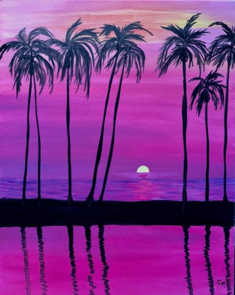 Miami Nights Paint Night By Paint & Cocktails
