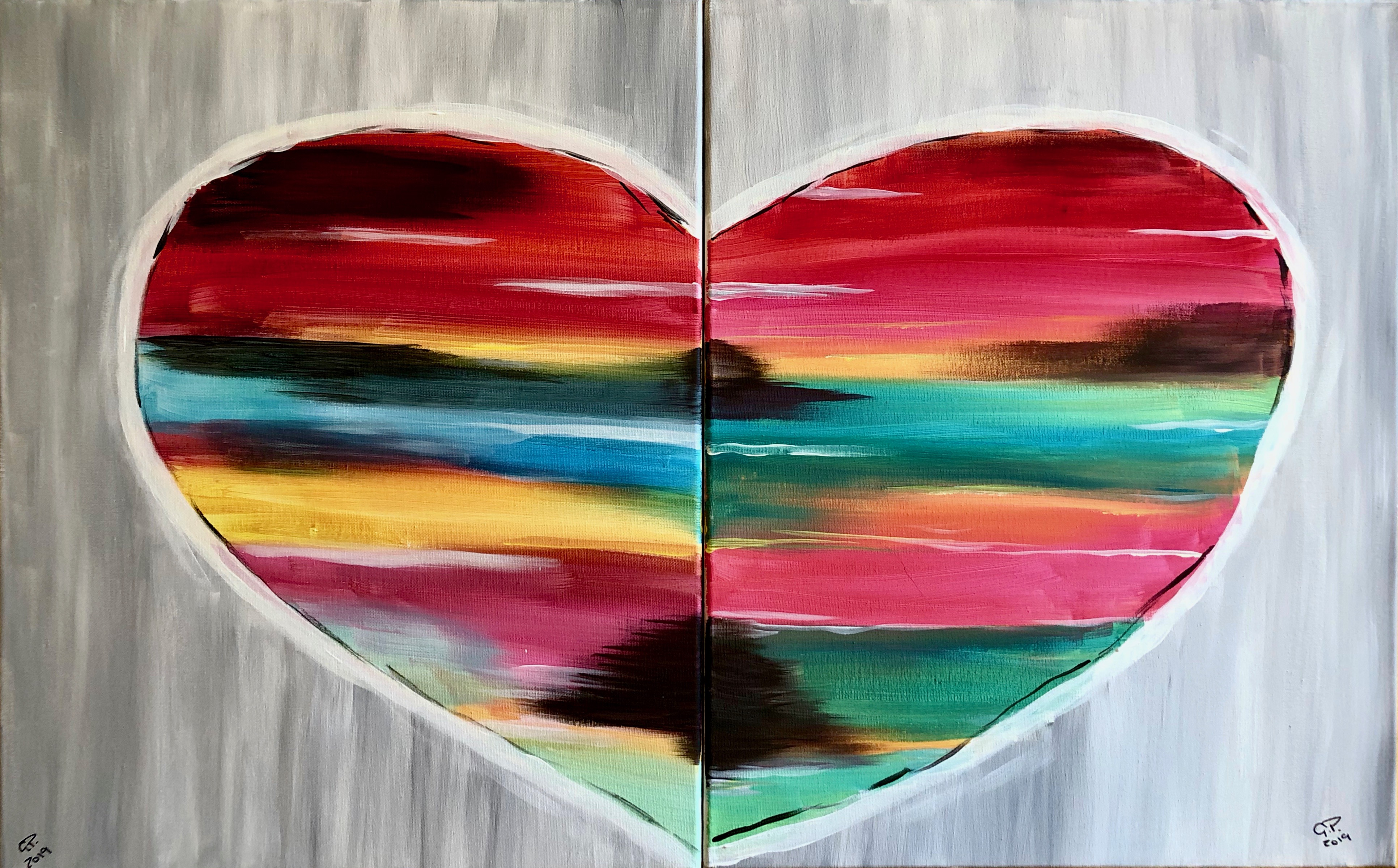 Couple's Heart Paint Night By Paint & Cocktails