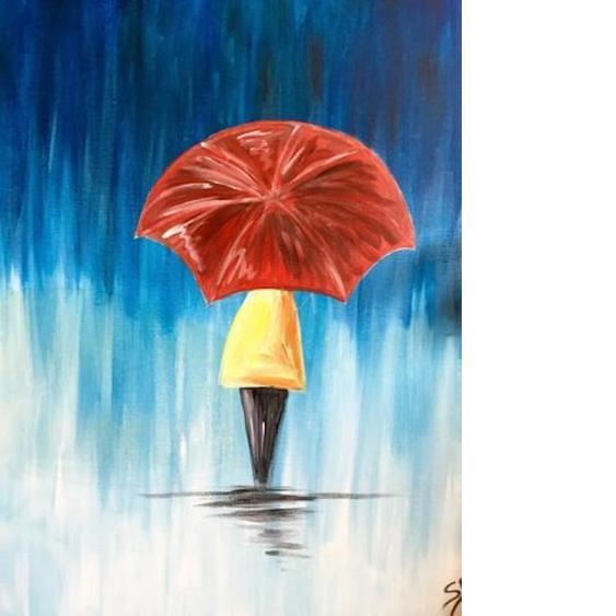 Paint Night At Montana's, Guelph - "Singing In The Rain" Mar 6th, 2025