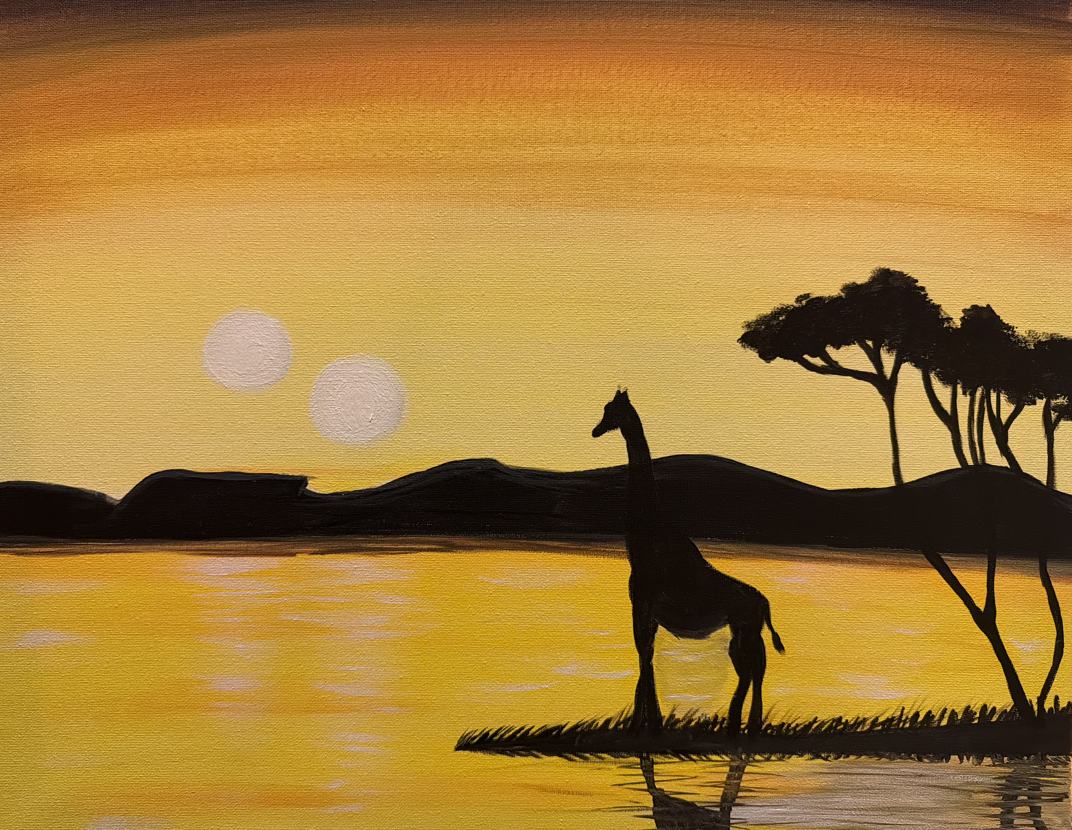 May 4th Serengeti Giraffe Paint Night at Wild Wing Eastview, Guelph on May 4th, 2026 "Serengeti Giraffe - May 4th Themed" - Image 1