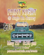 Paint Night At Sugo On Surrey Italian Restaurant,  Guelph - May 28th, 2026 "Sunset Cruiser" - Image 2