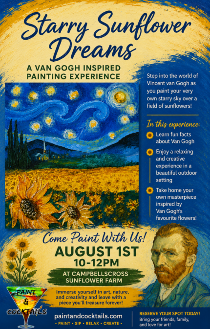 Starry Sunflower Dreams